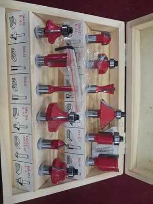 12-Piece Tungsten Carbide Router Bit Set