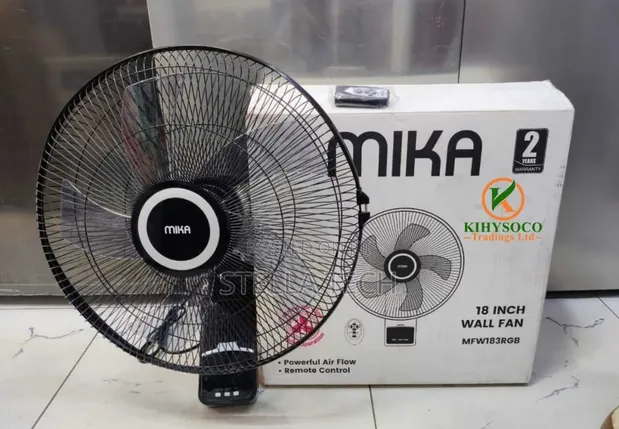 Mika 18-Inch Wall Fan with Remote - 1