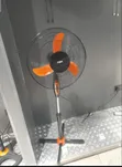 Mika 16-Inch Orange Black Standing Fan - 1