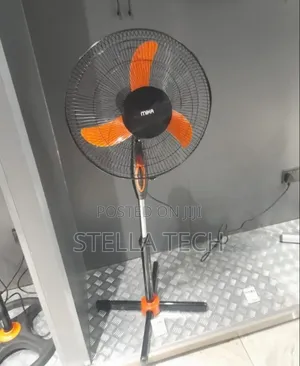 Mika 16-Inch Orange Black Standing Fan
