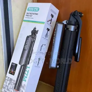 T05 360° Inazunguka Selfie Pole Simu Tripod Stand