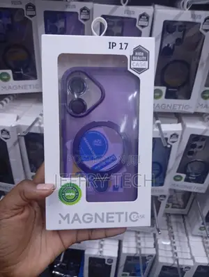 Purple Translucent iPhone 17 Magnetic Case with Camera Lens Protector