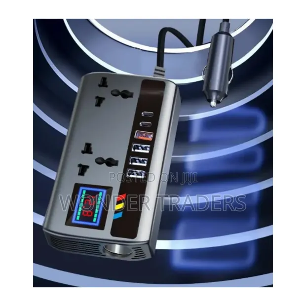 Car Inverter 12V/24V, 200W/400W with 6 USB Ports - 1