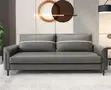 5-Seater Office Visitor Sofa Set - Gray Leather - 5