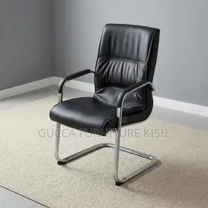 Brand New Leather Office Visitor Chairs with Chrome Base