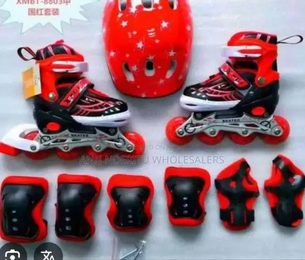 Red Complete Skating Shoes - 1