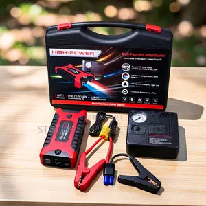 12V 99800mAh Car Jump Starter with Air Compressor