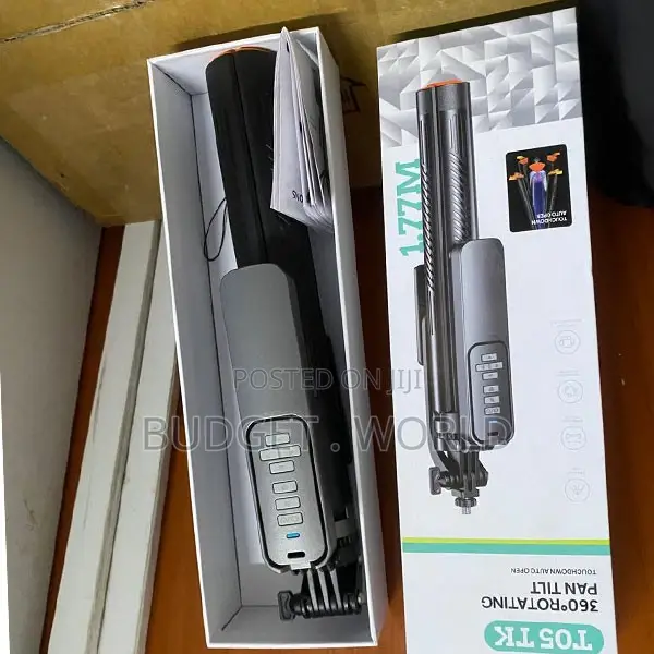 T05 Adjustable 360° Rotating Phone Tripod Selfie Stick - 1