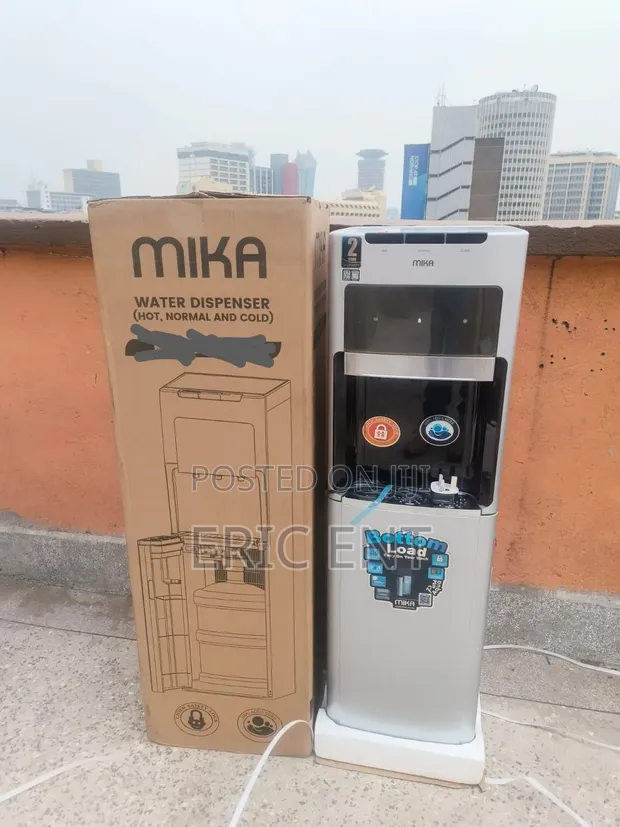 Mika Bottom Load Water Dispenser - Black & Silver - 1