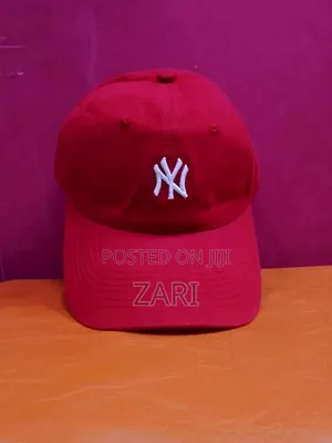 New York Industrie Red Cotton Cap