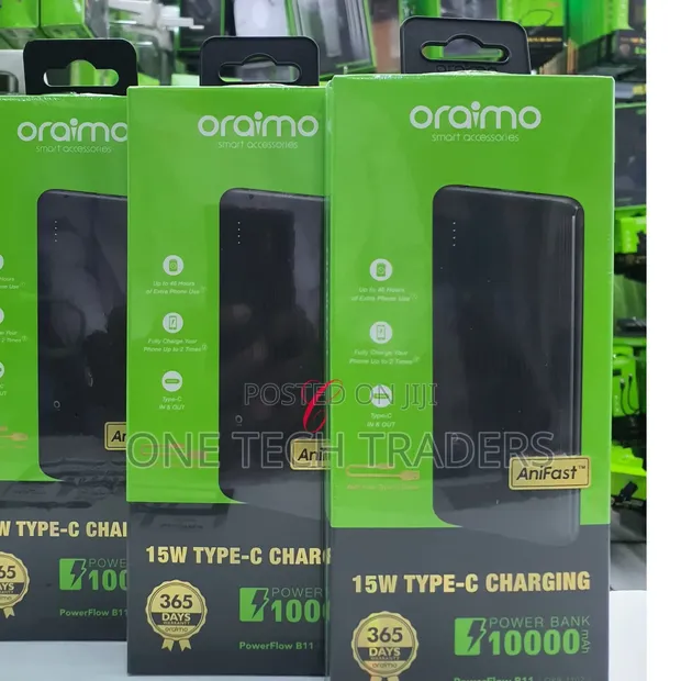 Oraimo PowerFlow B11 10000mAh 15W Power Bank - 1