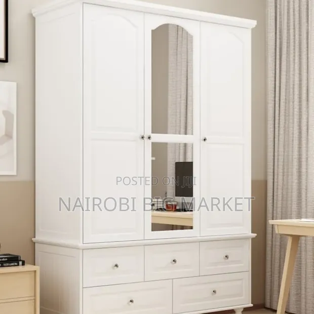 Modern Assembled Wooden Wardrobe - 1