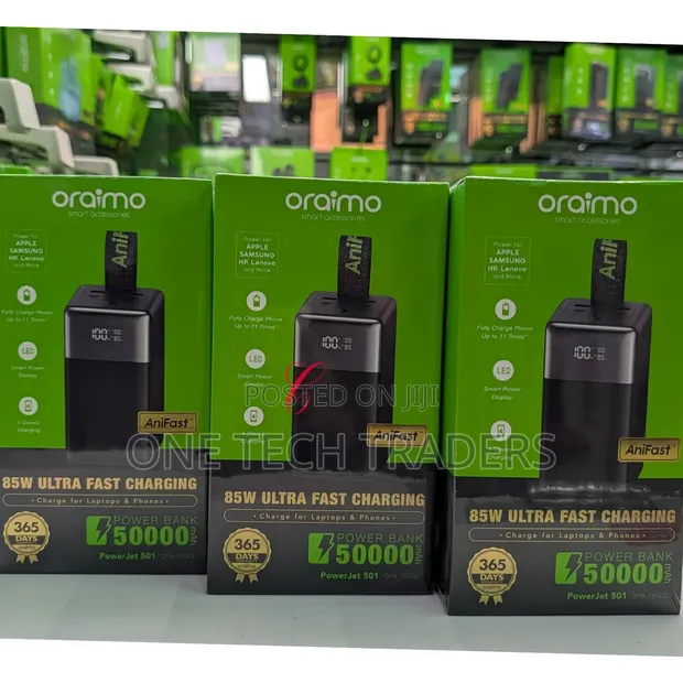 Oraimo PowerJet 501 OPB-750SQ 85W 50,000mAh Power Bank - 1
