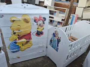 Baby Coat Bed, Chest of Drawers, Wooden Wardrobe