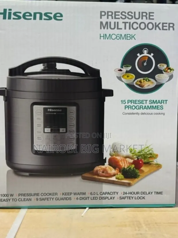 Hisense 6L 6-in-1 Multi-Cooker Pressure Cooker - 1