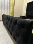 6x6 Modern Tufted Bed Set with Mattress & Bedside Tables - 3