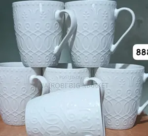 Set of 6 White Cups