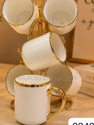 Set of 6 White Cups