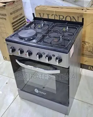 Nunix 60x60 Cooker ya Bure ya Kusimama 3+1 na Oven ya Umeme