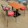 Modern Powder Coated Restaurant Set with 4x2 Table - 2