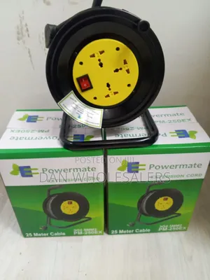 Powermate Heavy Duty 25m Cable Reel with 3 Sockets
