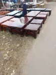 Modern Mahogany Dining Table - Seats 6 - 1
