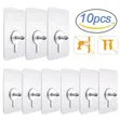 10 Pieces of Self-Adhesive Wall Hooks With Screw Bolts - 1