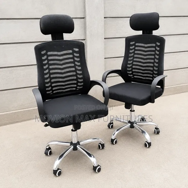 Smart Rise Office Chair with Headrest - 1