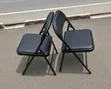 Foldable Leather Chairs (Brand New) - 1