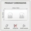 Single Clear Self Adhesive Hooks / Shelf Stickers - 2