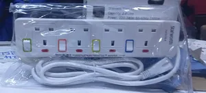 Starworth 3m 4-Way Extension Cord with Surge Protection