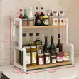 2-Tier Kitchen Countertop Condiment Rack - 2