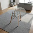 Modern Round Glass Dining Table - 2
