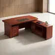 Mahogany Advanced L-Corner Desk - 1800mm - 2