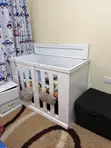 Kitanda cha Mtoto na godoro na neti ya mbu - 3