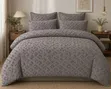 Luxury Tufted Wave Duvet Cover Set with Bedsheet - 1