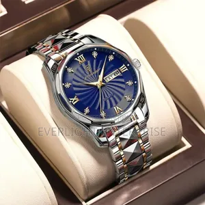 Poedagar Gents Watch - Day/Date, Water Resistant