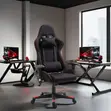 Modern High Back Leather Gaming Recliner Chair - 3