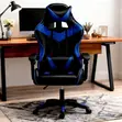 Modern High Back Leather Gaming Recliner Chair - 5