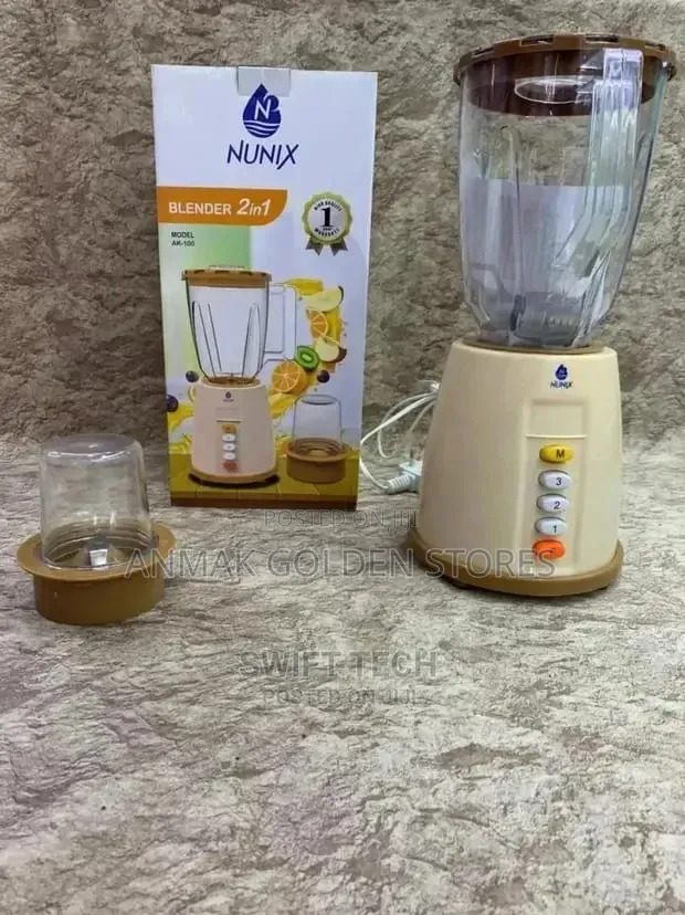 Nunix AK-100 2-in-1 Blender with Grinder (1.5L, 1YR WRTY) - 1