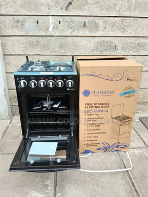Glamstar 50x55 Black Standing Cooker 3+1 Burners