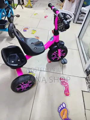 Tricycle ya Watoto ya Kawaida na Kikapu cha Kuhifadhi
