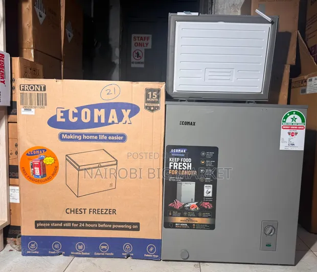 Ecomax 60L Chest Freezer Mpya Kabisa - 1