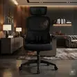 Kiti cha Ofisi cha Orthopedic chenye Mkeka Mrefu na Mikono Inayofunguka - 4