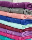King Size Heavy Quality Coloured Towels 90x165cm - 1