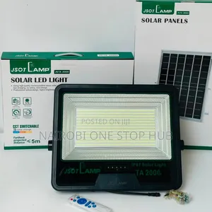 Jsot 2000W Solar Floodlight yenye Remote