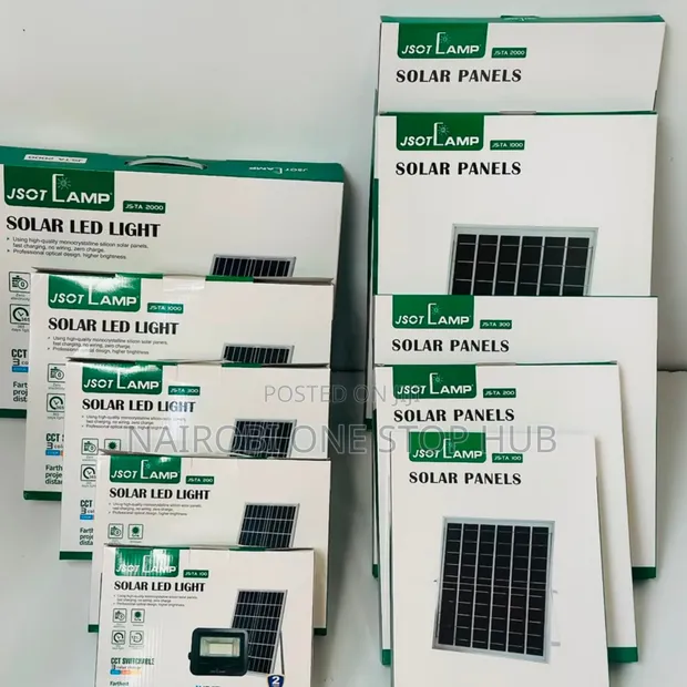 JSOT Taa za Solar Floodlights - Zote Zinapatikana - 1