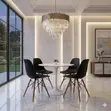 Eames Style Dining Set ya Nje - Viti 4 - 4