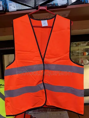 Orange High-Visibility Reflective Vest