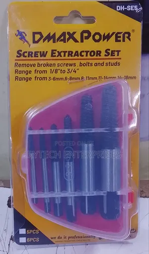 D-Max Power Screw Extractor Set (6pcs)